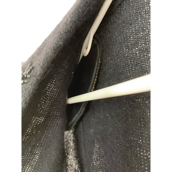 VTG Paul Alexander Black Long Line Angora Sweater S 7762 Bead Surplice wrap - Picture 8 of 8